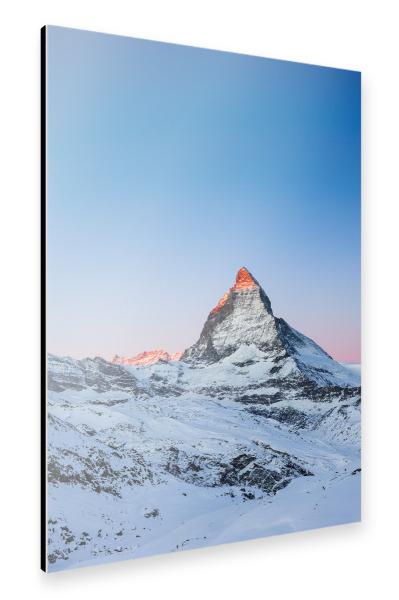 Alu-Dibond "Matterhorn at sunrise, Switzerland" 30x20 cm artboxONE