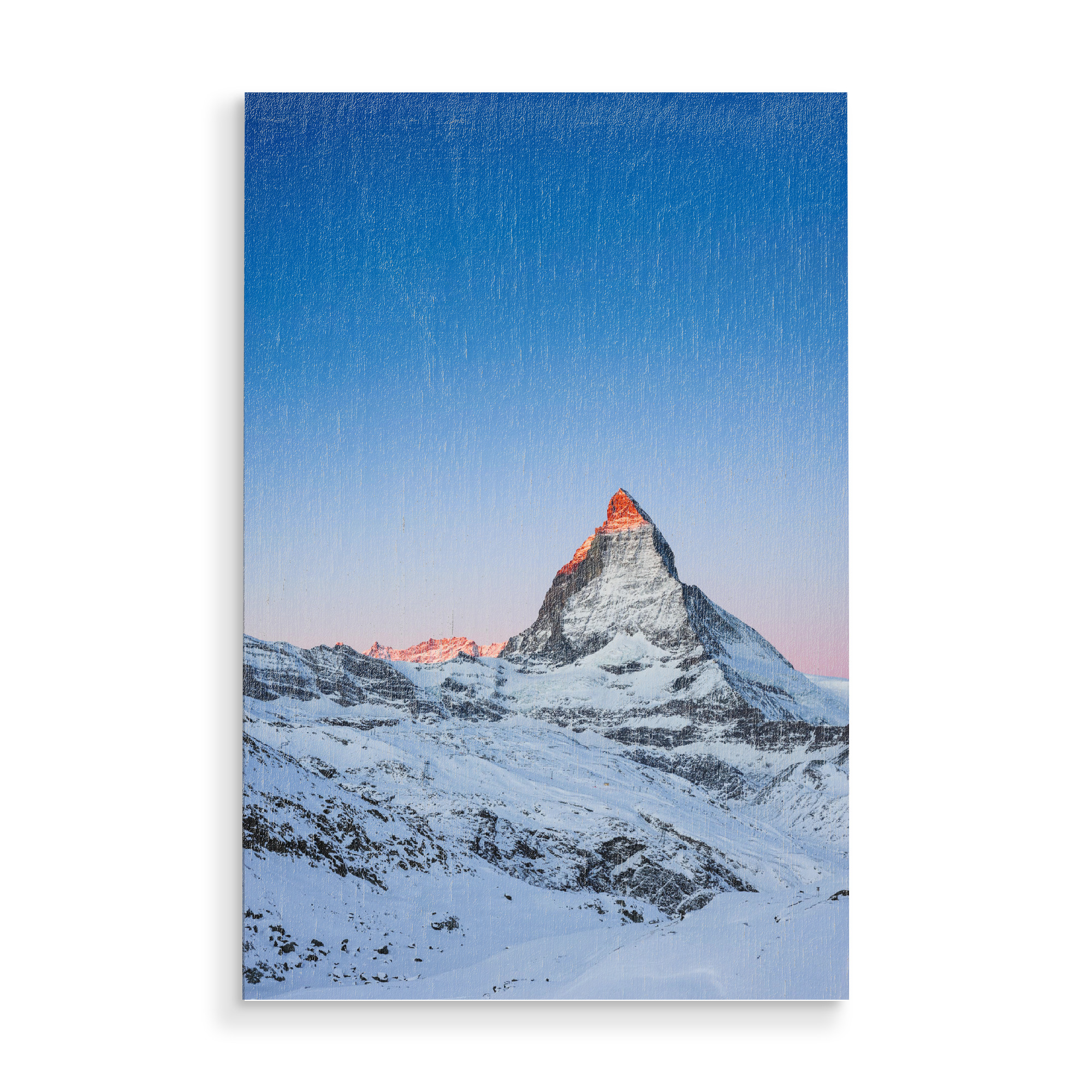 Holzbild "Matterhorn at sunrise, Switzerland" artboxONE - Natur,Reise
