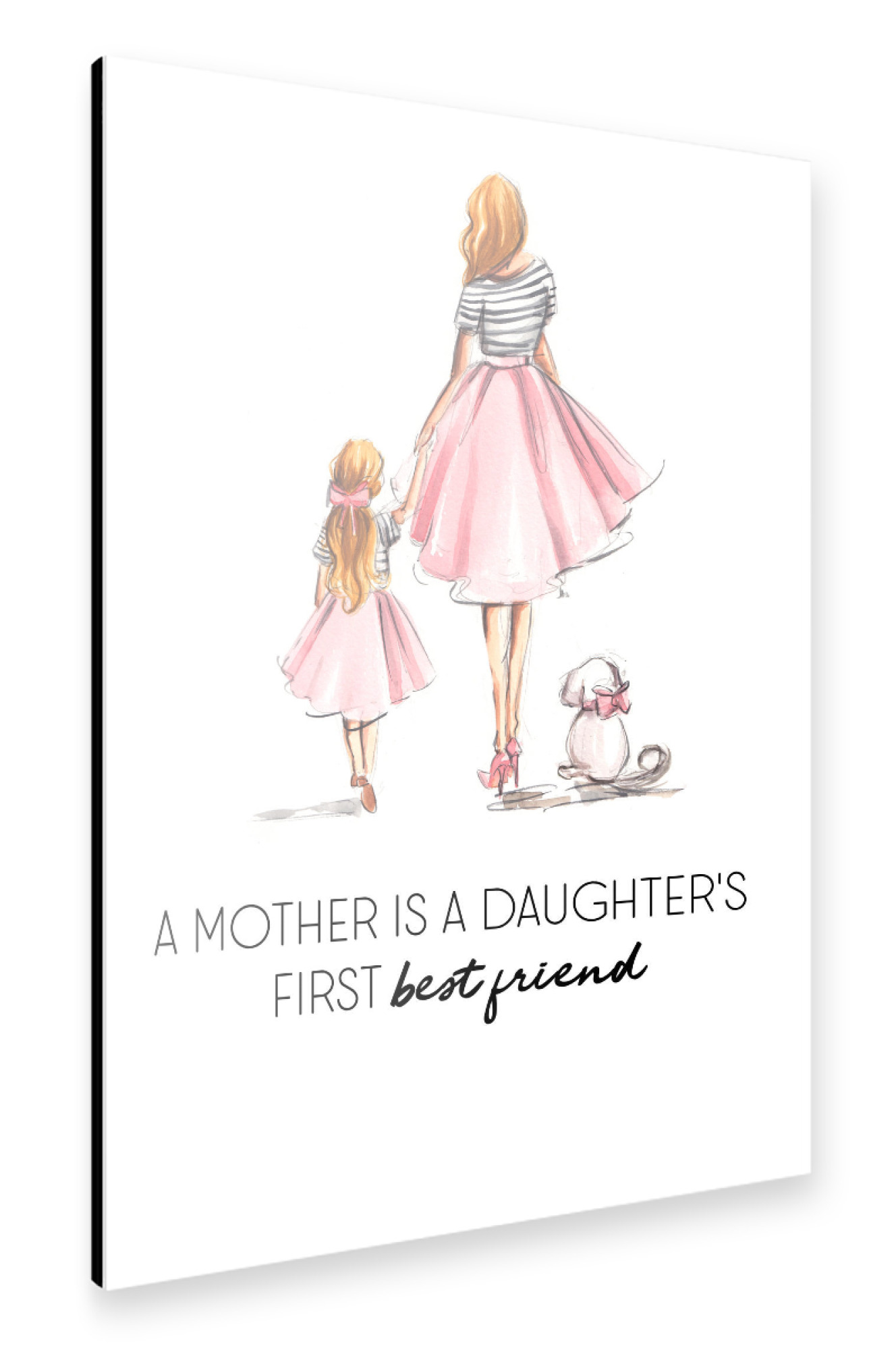 Alu-Dibond "Mother and Daughter Best Friends" 75x50 cm artboxONE