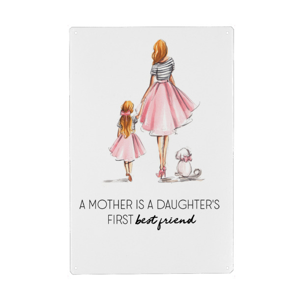 Holzbild "Mother and Daughter Best Friends" artboxONE - Für Mama