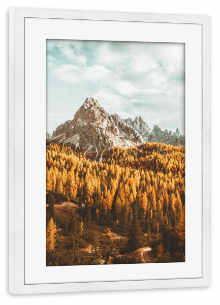 Poster mit Rahmen weiß "Let us Get Lost" artboxONE - Natur