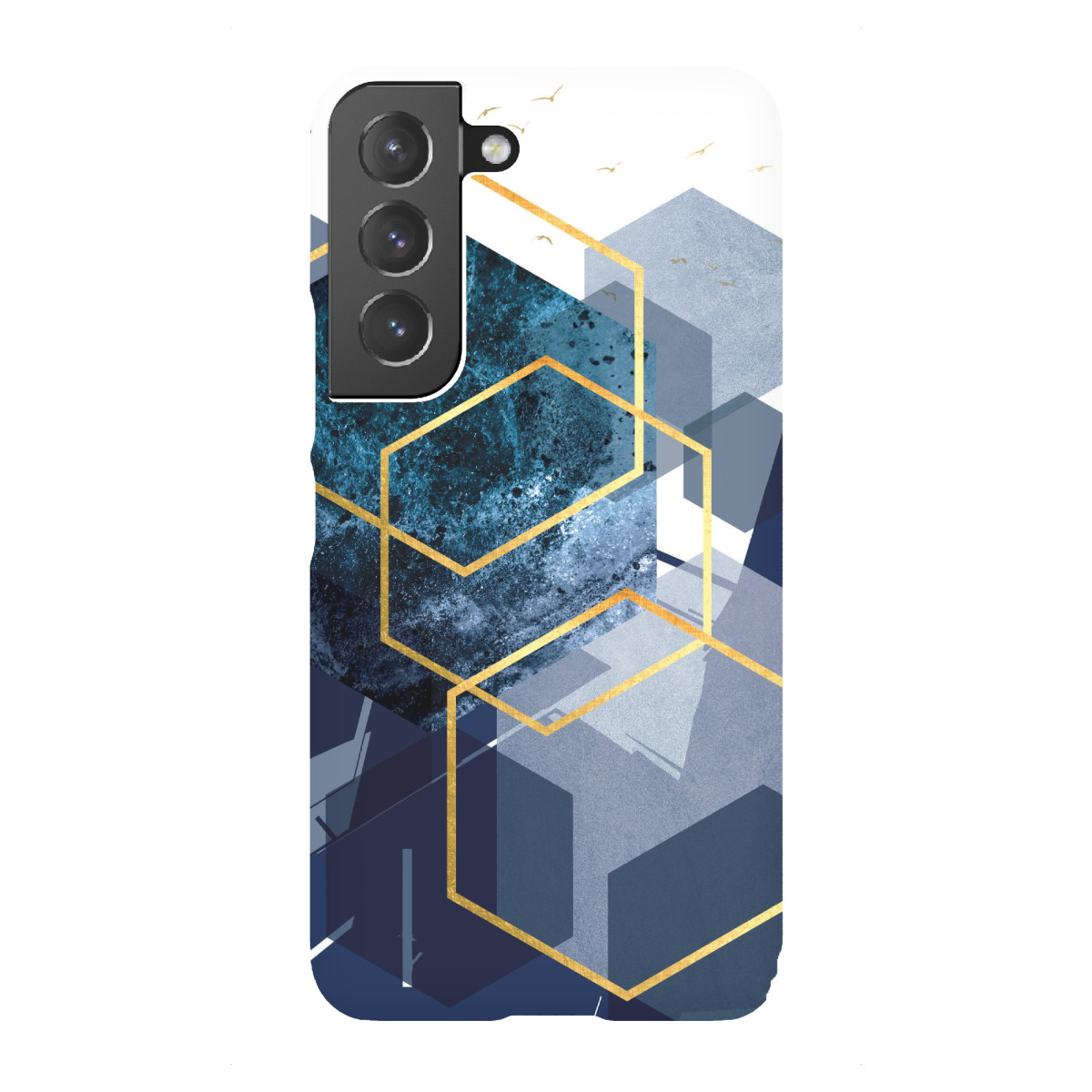 "Abstract Landscape in Dark Blue"für Samsung Galaxy - Premium-Case Handyhülle artboxONE