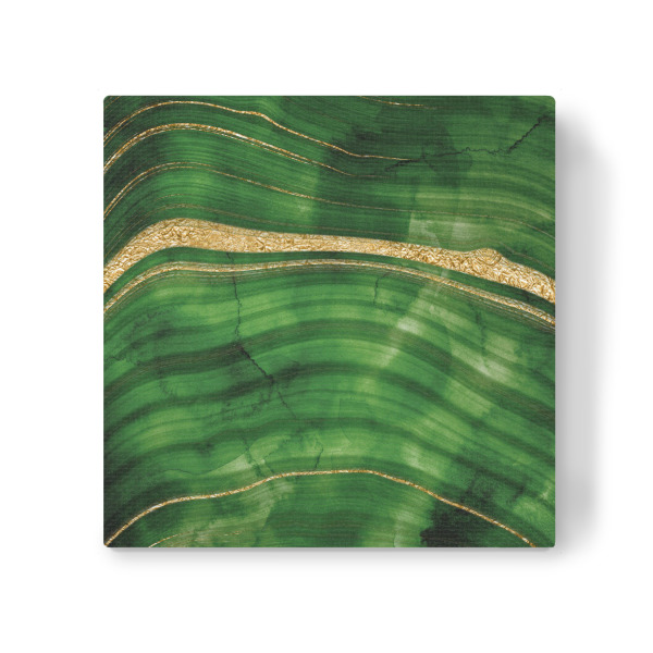 Leinwandbild "Malachite Green and Gold Marble" artboxONE - Marmor - Marble,Gem,Malachite