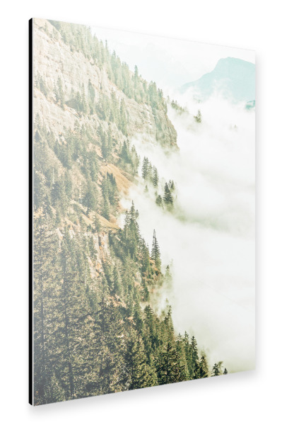 Alu-Dibond "Hills & Fog" 30x20 cm artboxONE