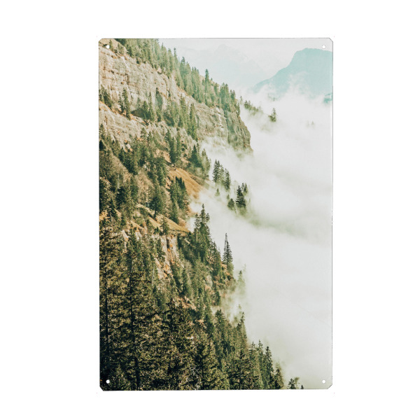 Holzbild "Hills & Fog" artboxONE - Natur