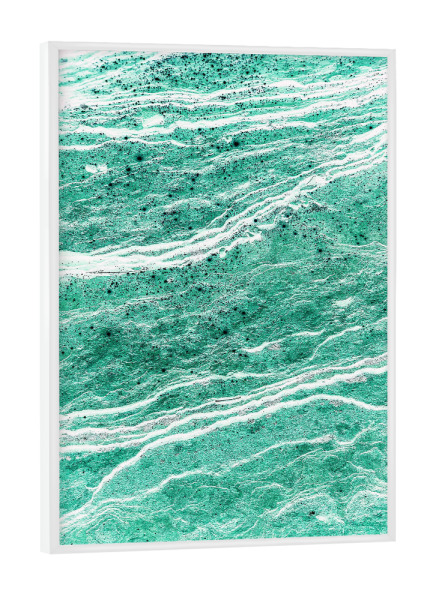 Poster mit weißem Rahmen "Green Salt" artboxONE - Natur