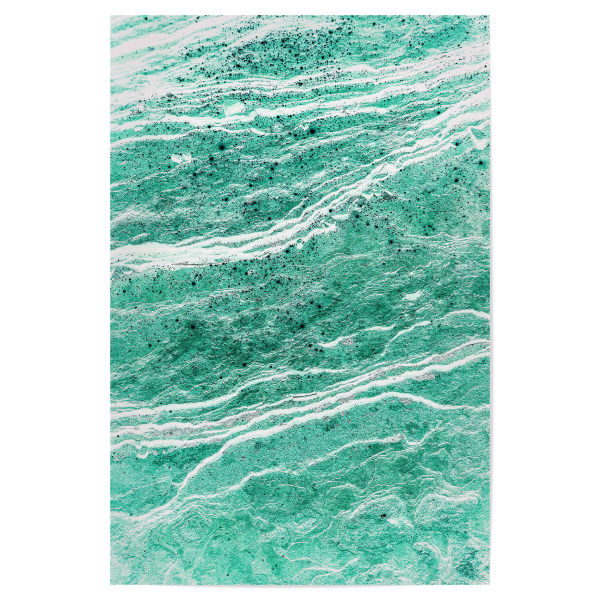 Poster "Green Salt" artboxONE - Natur - Graphic design,Pattern,Mint,Green,Ocean,Cosmos,December,Winter,Nature,Minimal,Graphite,Texture,Marble