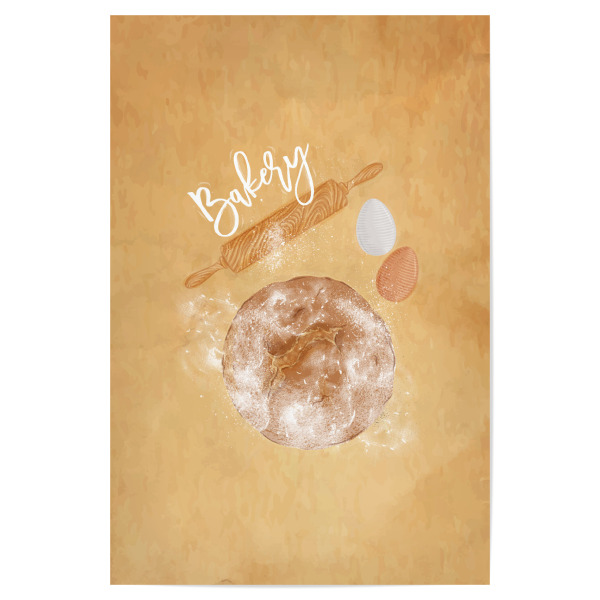 Poster "Bakery craft" artboxONE - Essen & Trinken