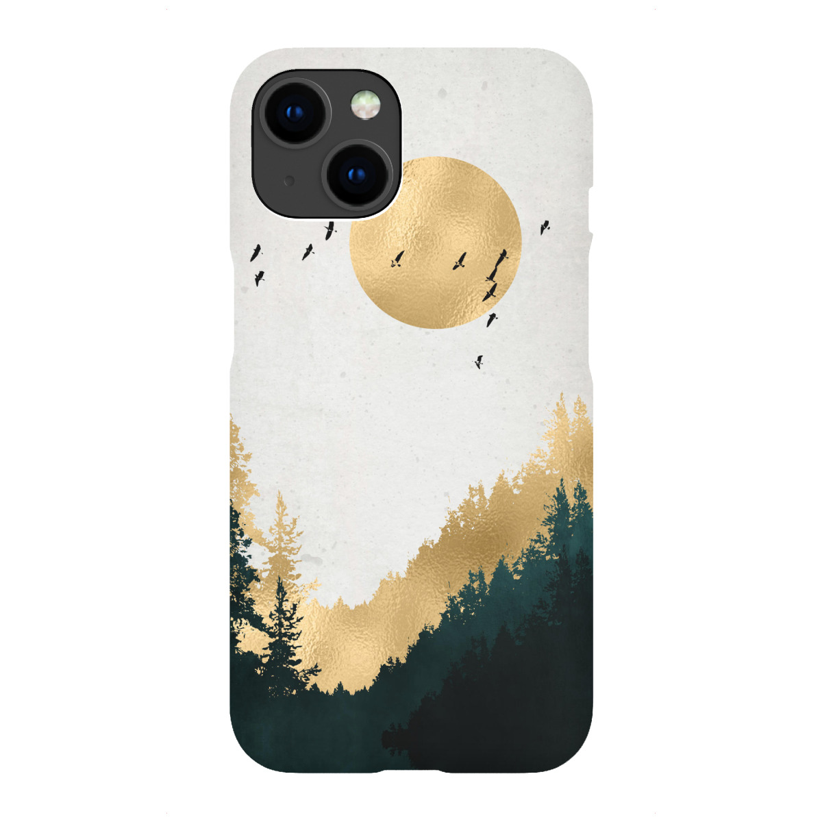 iPhone "Wald Gold abstrakt" Premium-Case Handyhülle artboxONE