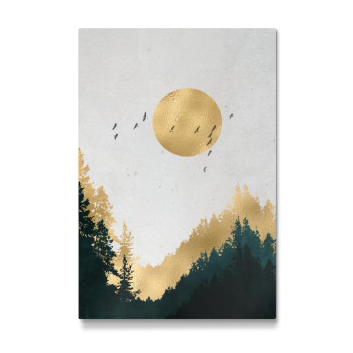 Wald Gold abstrakt