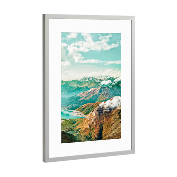 Poster mit Rahmen Silber "Travel Often-II" artboxONE - Natur