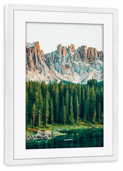 Poster mit Rahmen weiß "Far Far Away-II" artboxONE - Natur