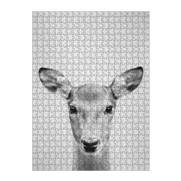 artboxONE Puzzle "Doe - Black & White" artboxONE - Tiere,Schwarzweiß