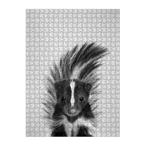 artboxONE Puzzle "Skunk - Black & White" artboxONE - Tiere,Schwarzweiß