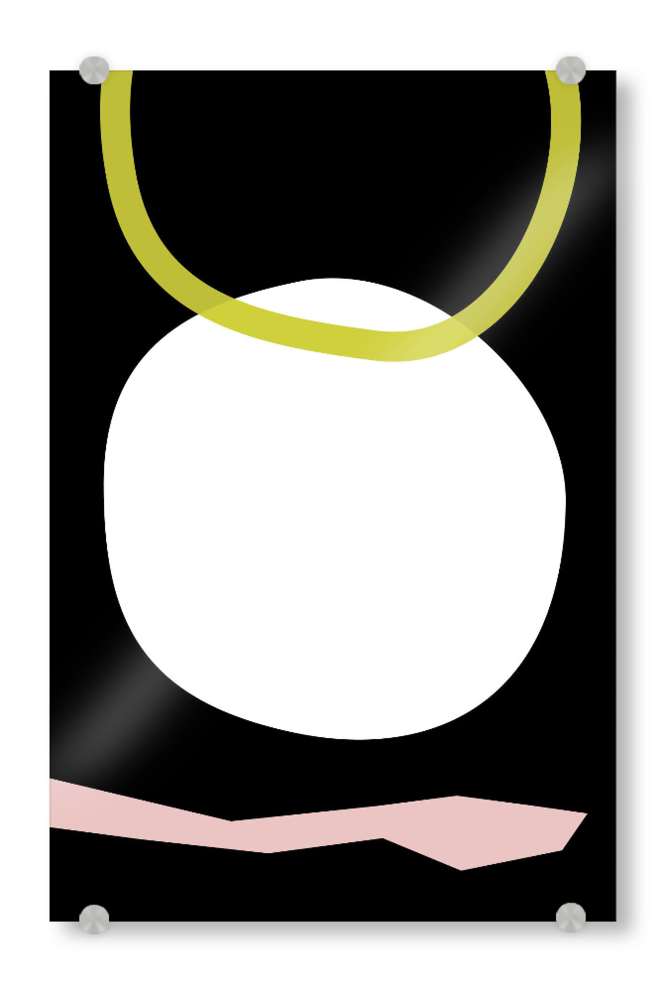 Acrylglasbild "Sun Hole Snake black" artboxONE - Abstrakt