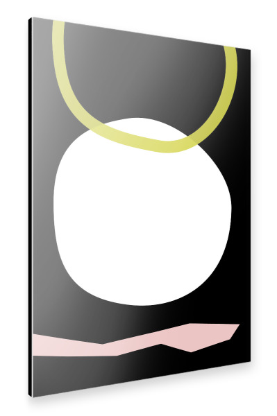 Alu-Dibond "Sun Hole Snake black" 30x20 cm artboxONE