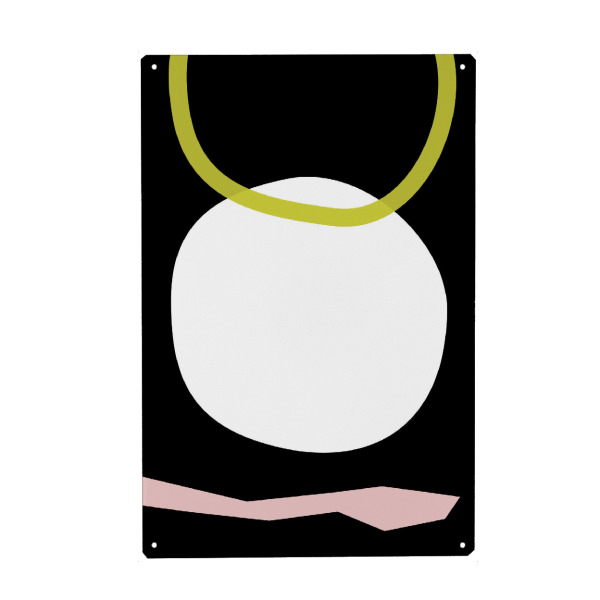 Holzbild "Sun Hole Snake black" artboxONE - Abstrakt