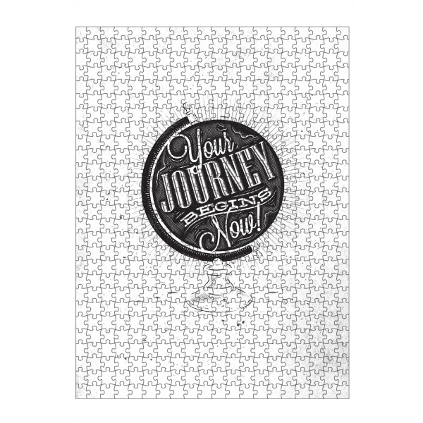 Puzzle Ravensburger "Journey globe dark" artboxONE - Reise,Schwarzweiß,Kartografie