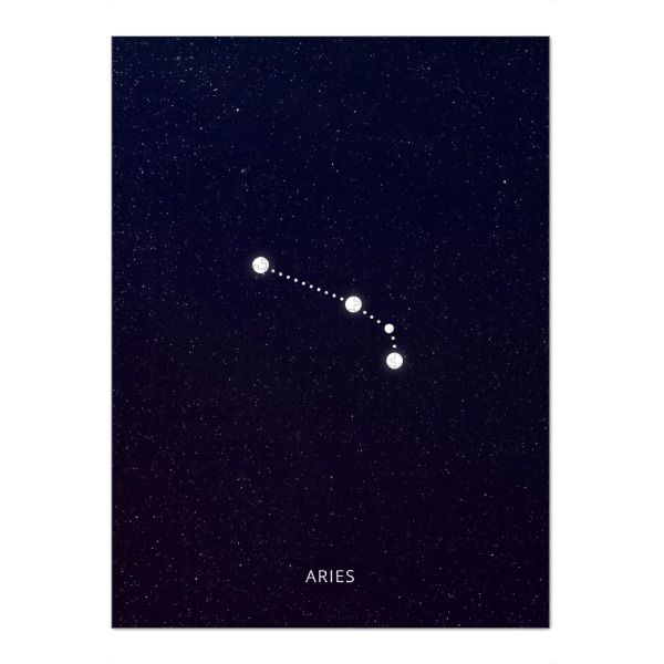 Puzzle Ravensburger "Aries constellation zodiac" artboxONE - Natur,Galaxy