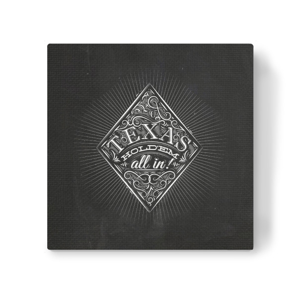 Leinwandbild "Diamonds texas holdem chalk" artboxONE - Schwarzweiß,Streetart