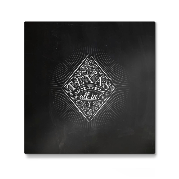 Galerie-Print "Diamonds texas holdem chalk" 30x30 cm artboxONE