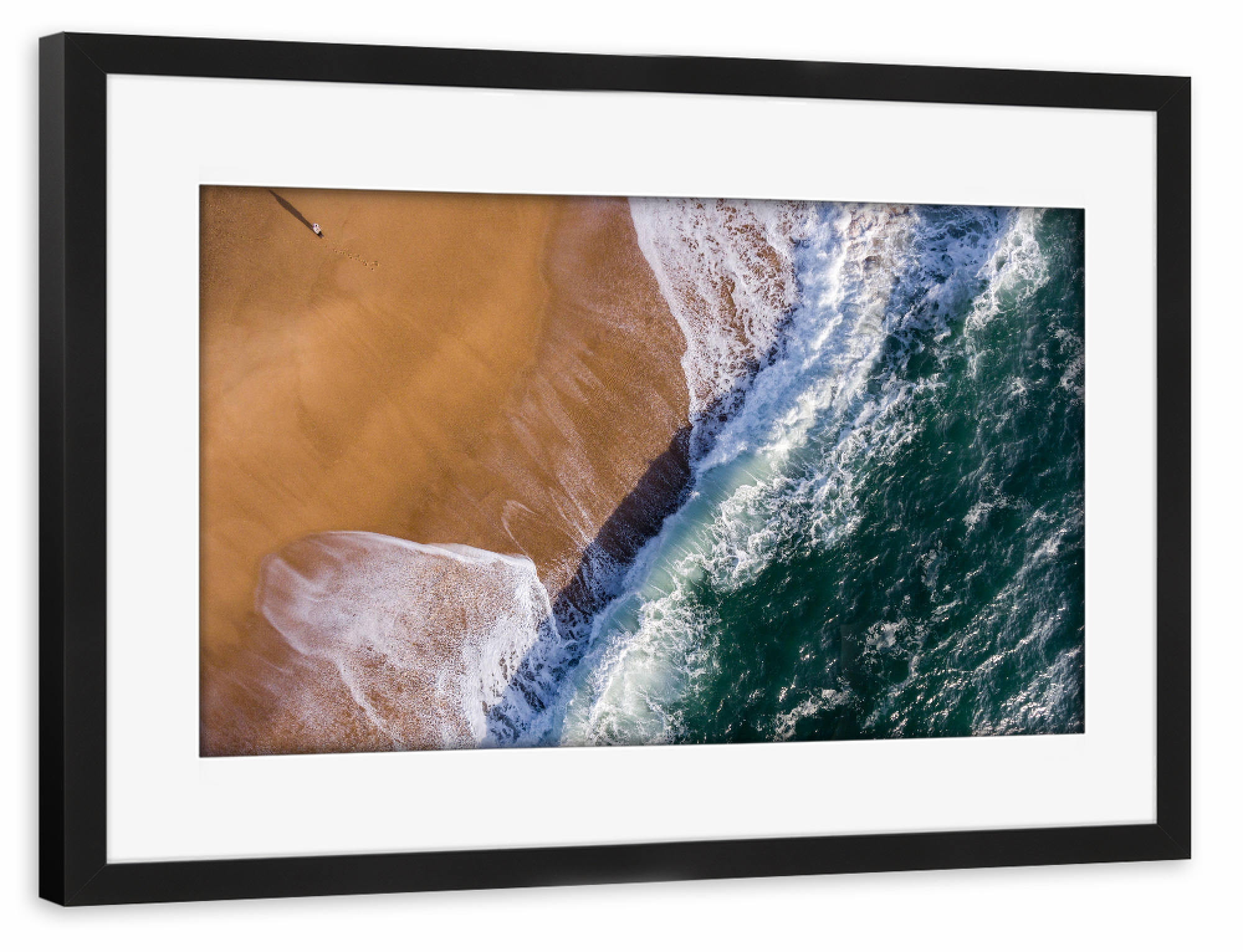 Poster mit Rahmen schwarz "Man and the Ocean" artboxONE - Natur,Reise