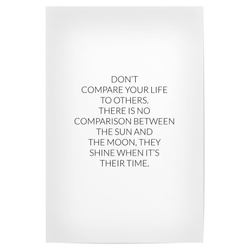 Don't compare