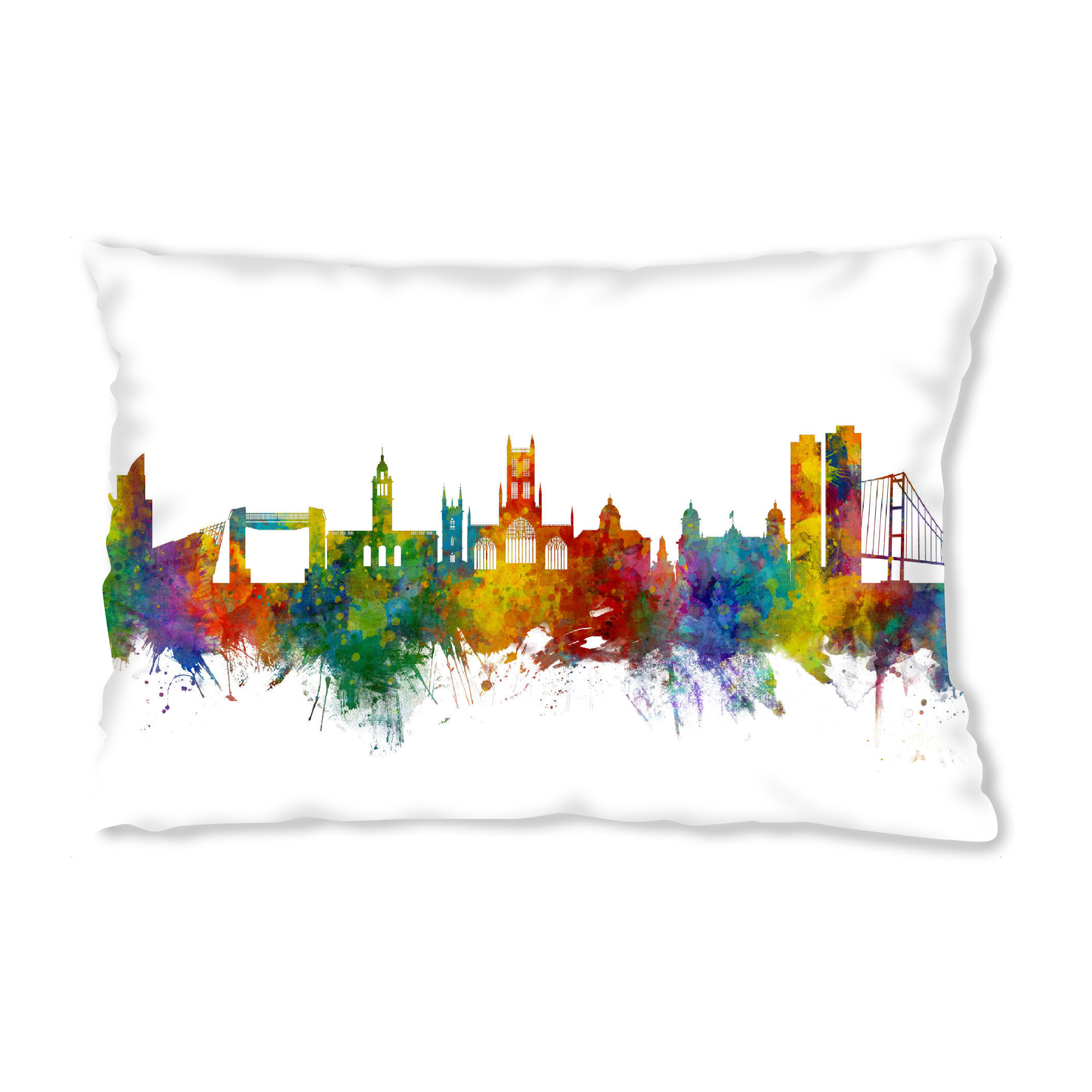 Design-Kissen "Kingston upon Hull England Skyline" artboxONE - Städte