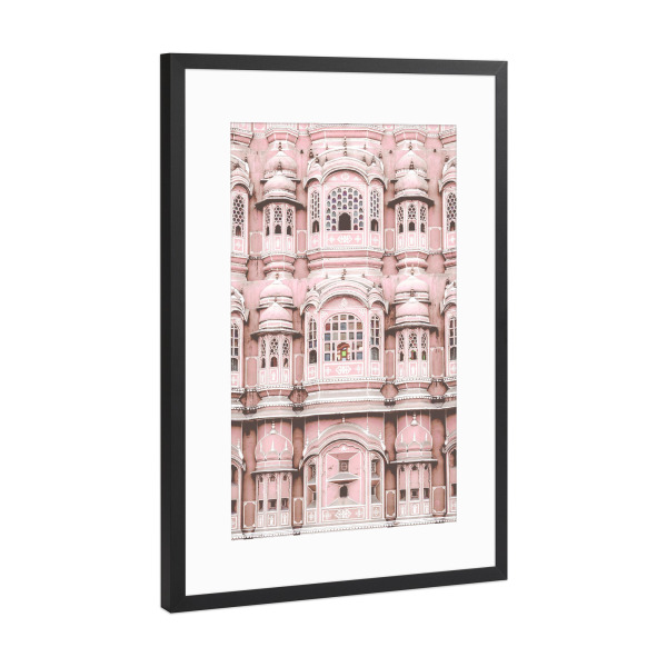 Poster mit Rahmen Schwarz (Metallic) "Indian Architecture" artboxONE - Reise,Architektur,Reise / Asien - Architecture,India,Travel