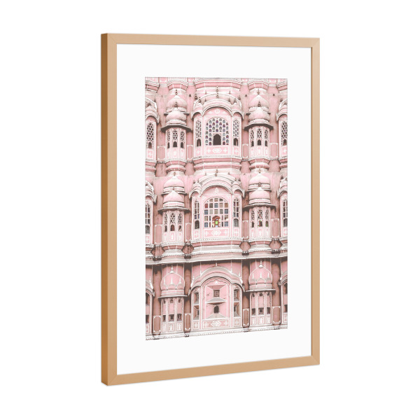 Poster mit Rahmen Kupfer "Indian Architecture" artboxONE - Reise,Architektur,Reise / Asien - Architecture,India,Travel