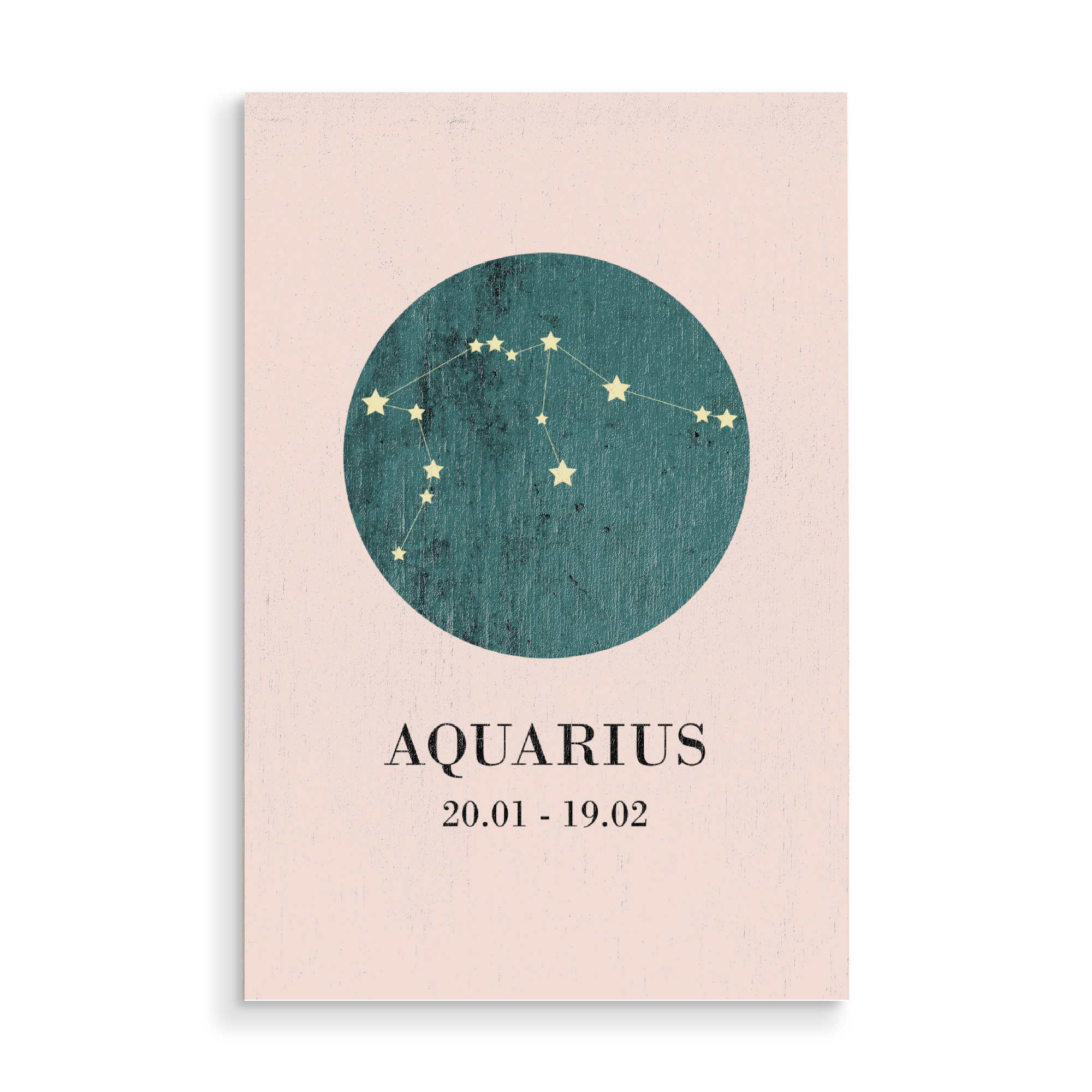 Holzbild "Wasserman" artboxONE - Für Kinder,Galaxy - Zodias,Wassermann,Sternzeichen,Horoskop,Sternenbild,Astrologie,Geburtstag,Geschenk