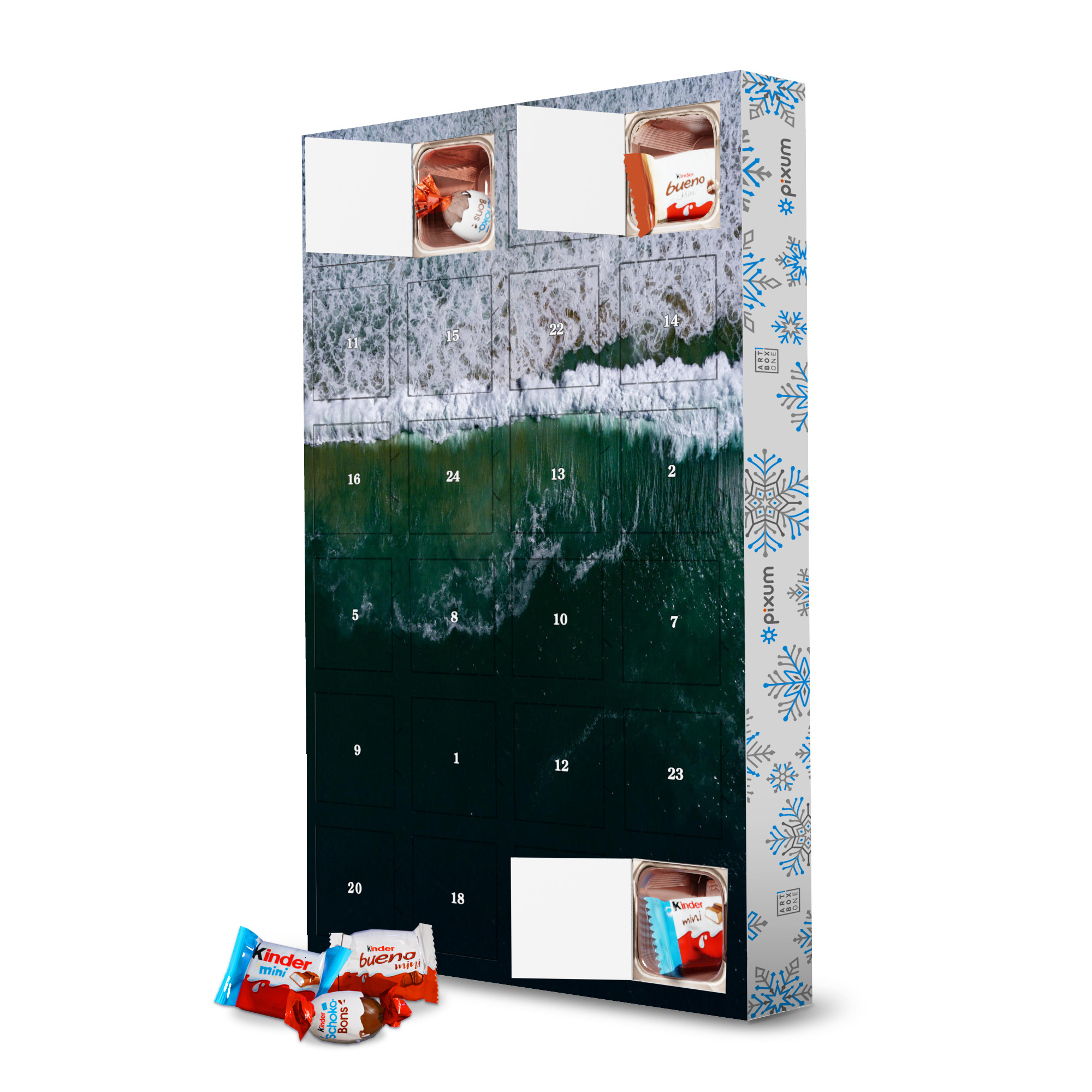 Adventskalender mit Produkten von Kinder Ocean line artboxONE Adventskalender Natur
