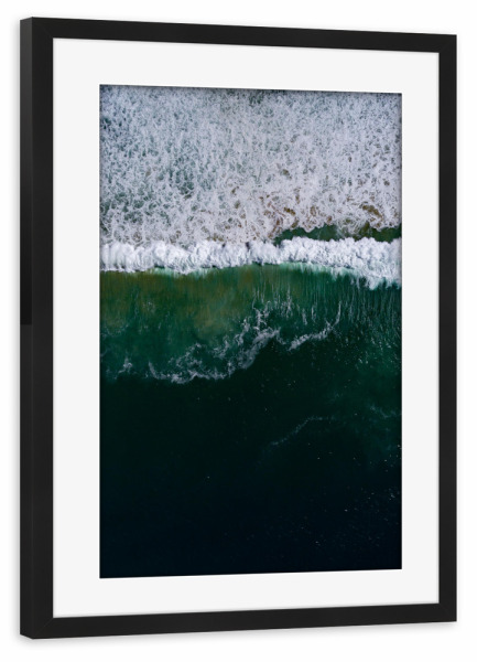 Poster mit Rahmen schwarz "Ocean line" artboxONE - Natur,Reise,Reise / Strand und Meer