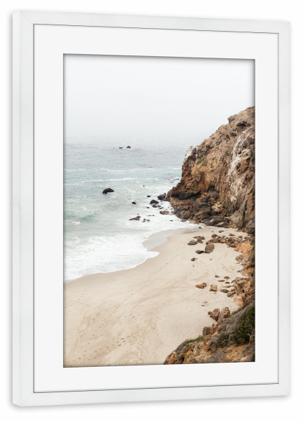 Poster mit Rahmen weiß "Malibu Dream" artboxONE - Natur,Reise / Strand und Meer,Städte / Los Angeles