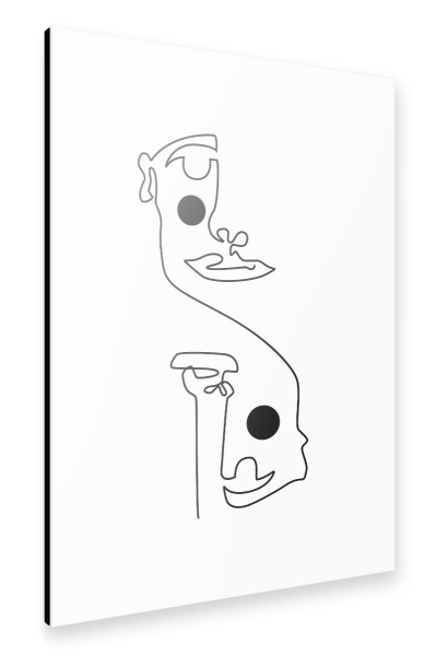 Alu-Dibond "Hals über Kopf über Hals" 30x20 cm artboxONE