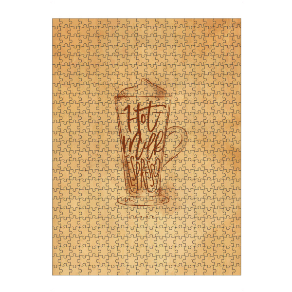 Puzzle Ravensburger "Coffee latte cup craft" artboxONE - Essen & Trinken