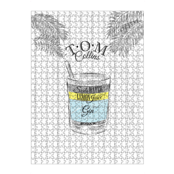 Puzzle Ravensburger "Tom Collins cocktail wood" artboxONE - Essen & Trinken / Alkohol