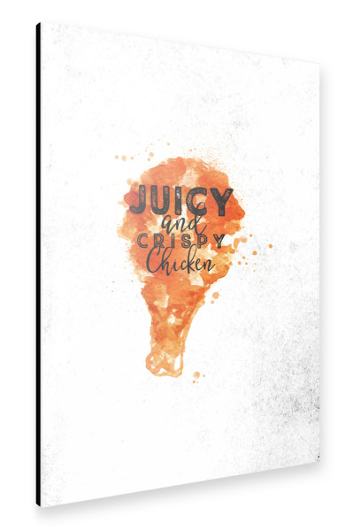 Alu-Dibond "Crispy chicken" 30x20 cm artboxONE