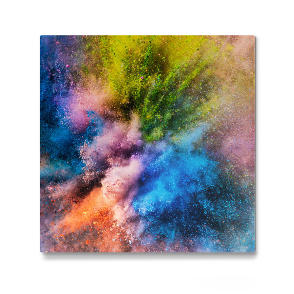 Galerie-Print "Vivid holi powder in an explosion" 30x30 cm artboxONE