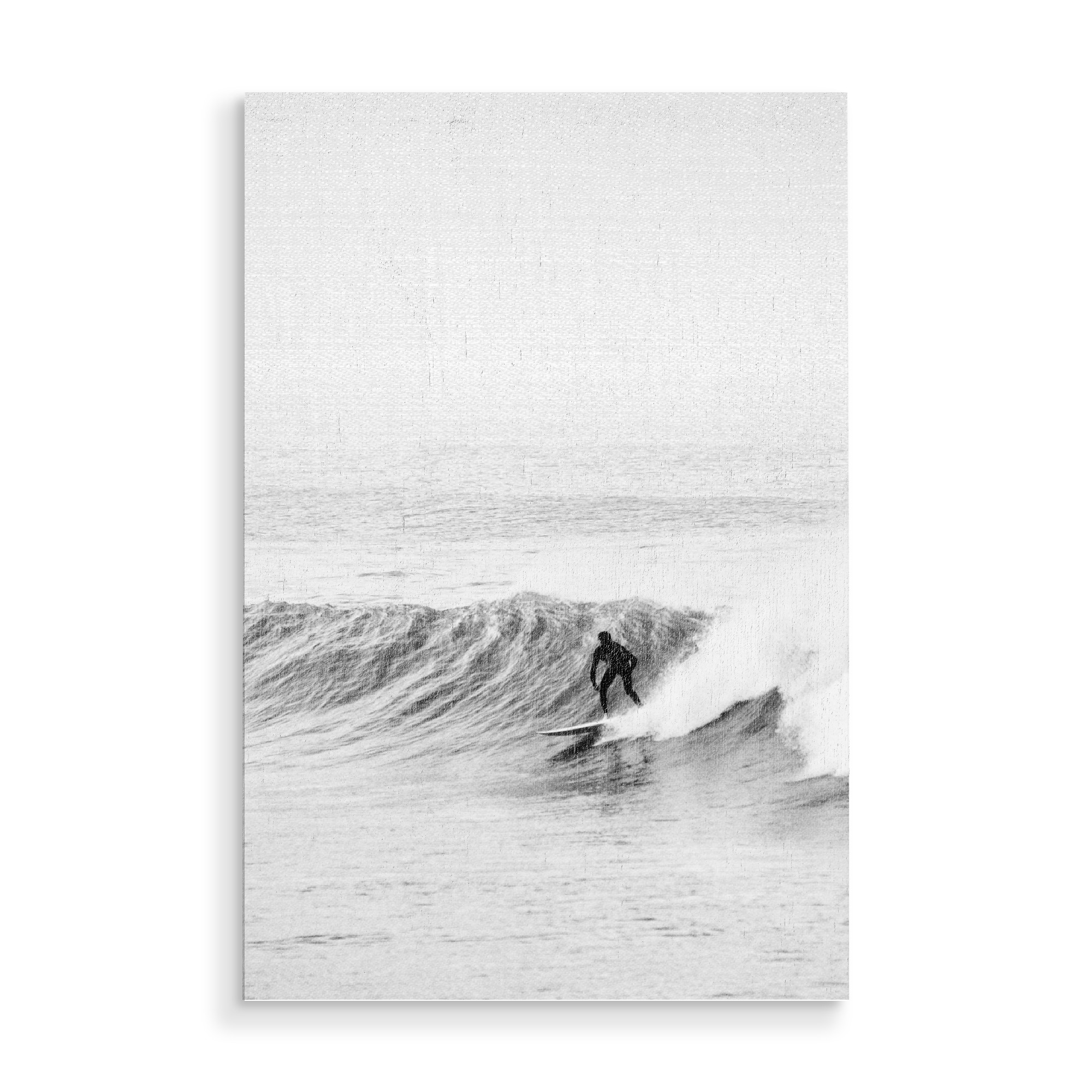 Holzbild "Surf Time" artboxONE - Schwarzweiß,Reise / Strand und Meer,Sport / Sommerspiele,Städte / Los Angeles