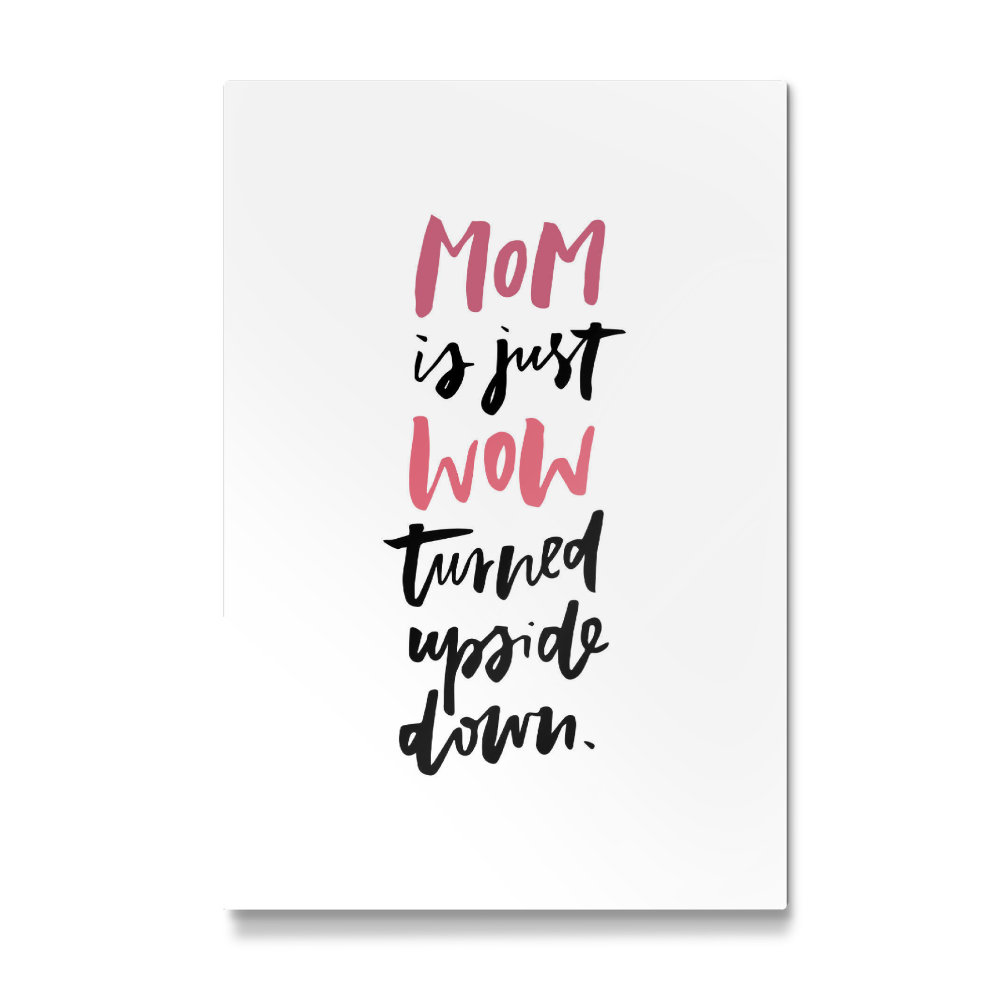 Galerie-Print "MOM is just WOW funny quote" 75x50 cm artboxONE