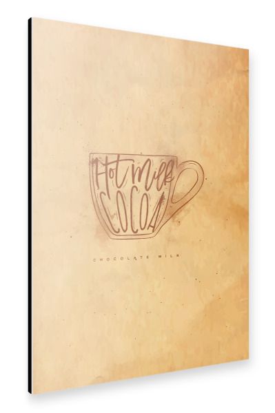 Alu-Dibond "Chocolate milk cup craft" 30x20 cm artboxONE