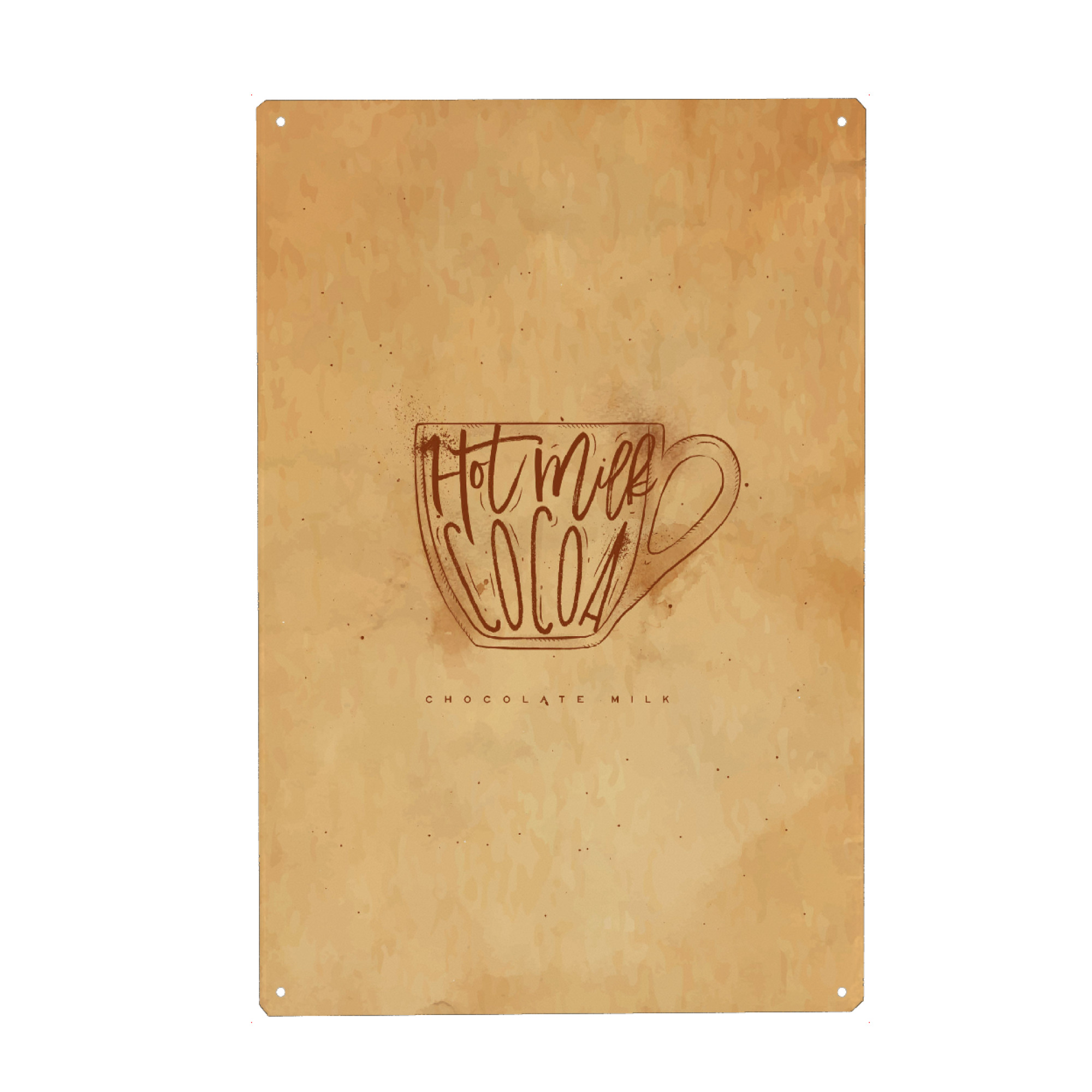 Holzbild "Chocolate milk cup craft" artboxONE - Essen & Trinken