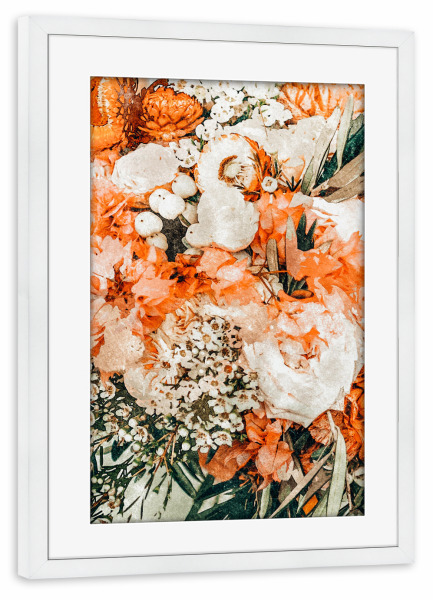 Poster mit Rahmen weiß "Celeste" artboxONE - Natur,Floral