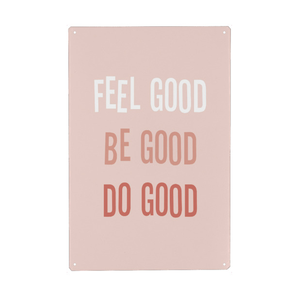 Holzbild "Feel good be good do good" artboxONE - Typografie,Festivals