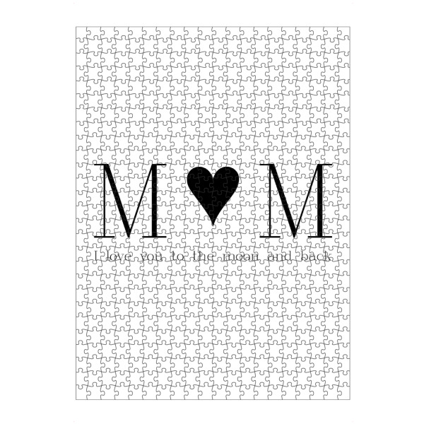 Puzzle Ravensburger "MUM Love" artboxONE - Schwarzweiß,Liebe,Für Mama