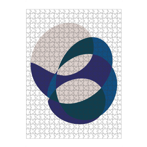 artboxONE Puzzle "Spot in Blue Colors" artboxONE - Abstrakt - Abstract,Spot,Minimal,Green,Blue,White,Biege,Mild - Bild abstract