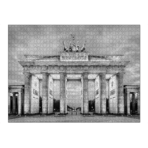 Puzzle Ravensburger "Brandenburger Tor in schwarz-weiß" artboxONE - Städte / Berlin,Schwarzweiß