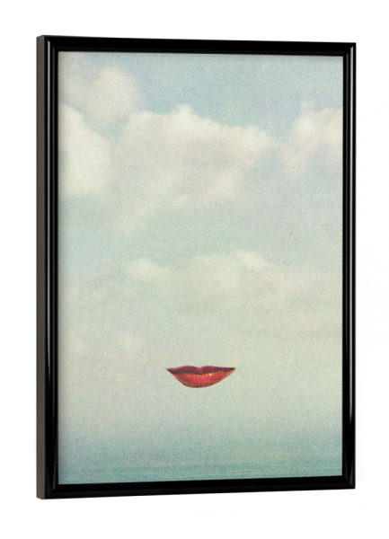 Poster mit schwarzem Rahmen "Mother Sky" artboxONE - Abstrakt - Surreal,Minimal,Minimalism,Dream,Mother,Woman,Sky,Clouds