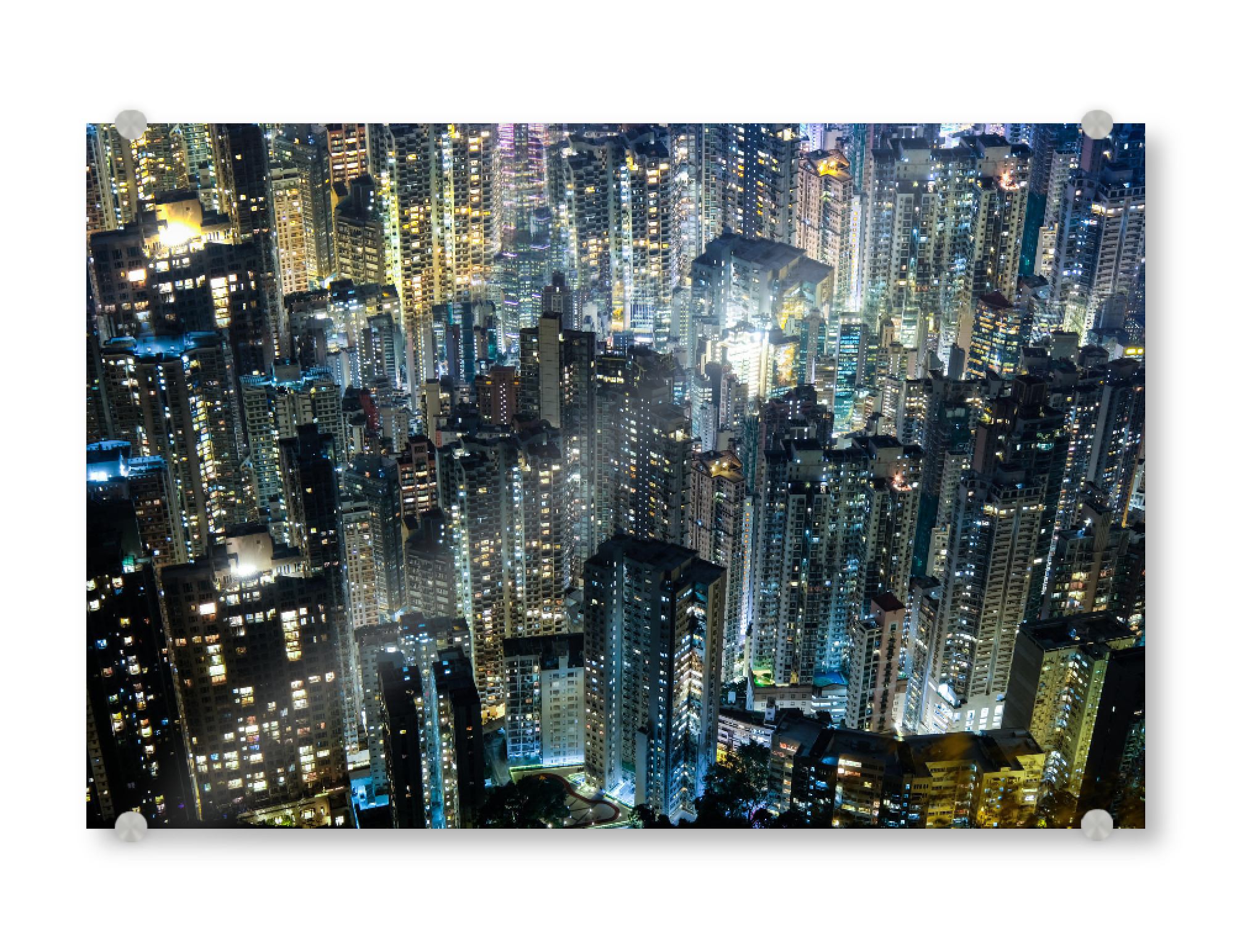 Acrylglasbild "Many Dreams" artboxONE - Städte,Architektur - Hong kong,China,Metropole,Urban,Leben,Lebensraum,Cool,Style,Minmal,Loft,Wohnen,Enge